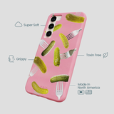 Bubblegum Pink Pickle Party Samsung Galaxy S23+(Plus) Case