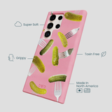 Bubblegum Pink Pickle Party Samsung Galaxy S24 Ultra Case