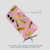 Bubblegum Pink Pickle Party Samsung Galaxy S25 Case