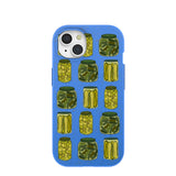 Electric Blue Pickling Pickles iPhone 15 Case