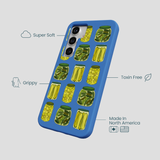 Electric Blue Pickling Pickles Samsung Galaxy S25 Case