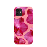 Bubblegum Pink Pink Orchids iPhone 12 Mini Case