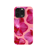Bubblegum Pink Pink Orchids iPhone 13 Pro Case