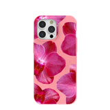 Bubblegum Pink Pink Orchids iPhone 15 Pro Max Case