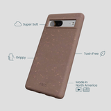 Chocolate Brown Google Pixel 7 Phone Case