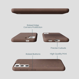 Chocolate Brown Samsung Galaxy S22 Phone Case