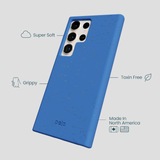 Electric Blue Samsung Galaxy S24 Ultra Phone Case