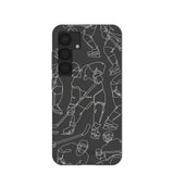 Black Play Sketch Samsung Galaxy S25 Case