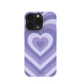 Lavender Power Hearts iPhone 13 Pro Case