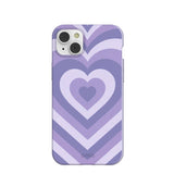 Lavender Power Hearts iPhone 14 Plus Case