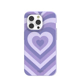 Lavender Power Hearts iPhone 14 Pro Case