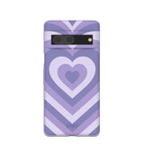 Lavender Power Hearts Google Pixel 7 Case