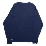 RUSSELL ATHLETIC Auburn University Mens T-Shirt Blue Long Sleeve USA XL