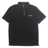ARMANI EXCHANGE Mens Polo Shirt Black S