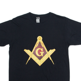 GILDAN Freemason Mens T-Shirt Black S