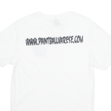 GILDAN Paintballing Mens T-Shirt White S