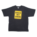 GILDAN Danger Men Cooking Mens T-Shirt Black XL