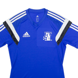 ADIDAS FCT Mens Football Shirt Jersey Blue V-Neck S