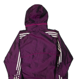 ADIDAS Mens Track Jacket Purple Hooded M