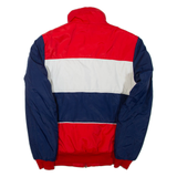 ADIDAS Mens Puffer Jacket Red Colourblock S