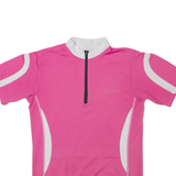 BRUNEX Cycling Womens Jersey Pink 1/2 Zip S