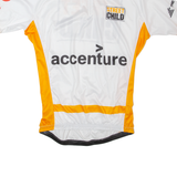 SELEKT Cycling Mens Jersey White 1/4 Zip L