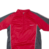 STOKE Cycling Mens Jersey Red 1/4 Zip S
