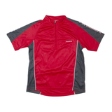 STOKE Cycling Mens Jersey Red 1/4 Zip S