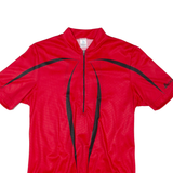 ODLO Cycling Mens Jersey Red 1/2 Zip M