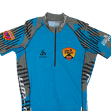 ODLO Cycling Mens Jersey Blue 1/2 Zip L