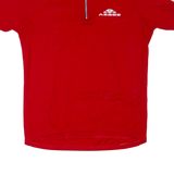 AESSE Cycling Mens Jersey Red 1/4 Zip L