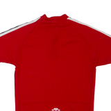 AESSE Cycling Mens Jersey Red 1/4 Zip L