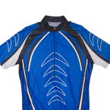 CRANE Cycling Mens Jersey Blue 1/2 Zip M