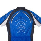 CRANE Cycling Mens Jersey Blue 1/2 Zip M