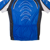 CRANE Cycling Mens Jersey Blue 1/2 Zip M