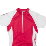 IXS Cycling Mens Jersey Red 1/2 Zip S