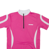 BRUNEX Cycling Womens Jersey Pink 1/2 Zip S