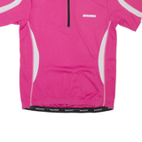 BRUNEX Cycling Womens Jersey Pink 1/2 Zip S