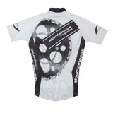 MOUNTAIN PEAK Cycling Full Zip Mens Jersey White L