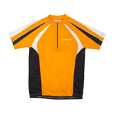 NAKAMURA Cycling Mens Jersey Orange 1/2 Zip M
