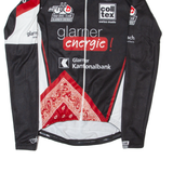 TZAMO Cycling Full Zip Mens Jersey Black Long Sleeve XS