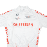 TEKER Cycling Full Zip Mens Jersey White M