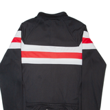 Cycling Full Zip Mens Jersey Black Long Sleeve M