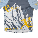 GONZO Cycling Mens Jersey Grey 1/2 Zip L