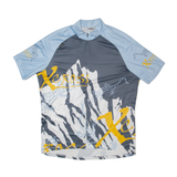 GONZO Cycling Mens Jersey Grey 1/2 Zip L