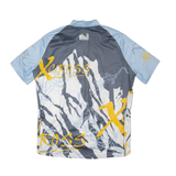 GONZO Cycling Mens Jersey Grey 1/2 Zip L