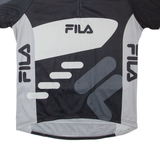 FILA Cycling Mens Jersey Black 1/2 Zip XL