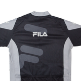 FILA Cycling Mens Jersey Black 1/2 Zip XL
