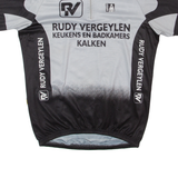RUDY VERGEYLEN Cycling Mens Jersey Grey 1/4 Zip L