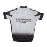 RUDY VERGEYLEN Cycling Mens Jersey Grey 1/4 Zip L